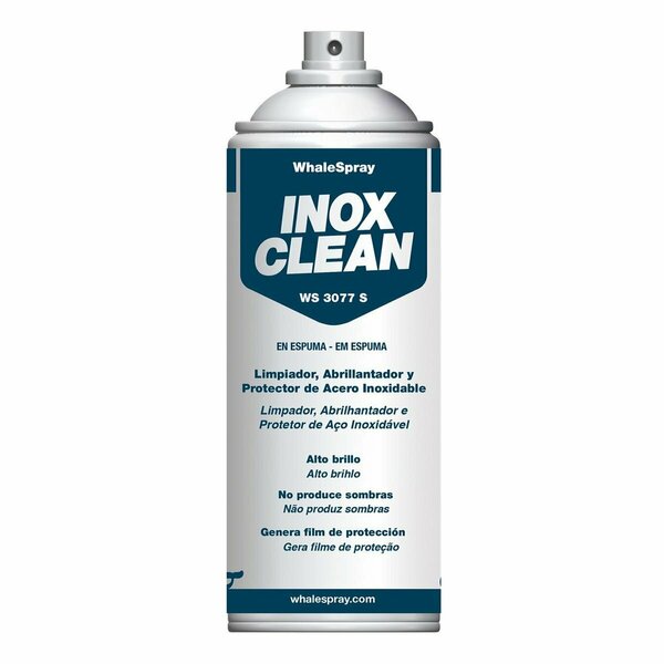 Whalespray 3077 Inox Stainless Steel & Aluminum Cleaner, Spray, 6PK WSP3077S0020